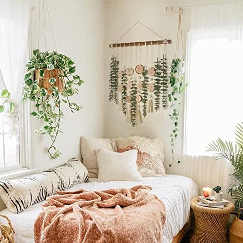 Giauma Artificial Eucalyptus Wall Decor Boho Rustic Design