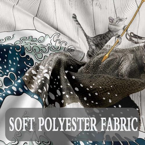 Boziqr Playful Cat Shower Curtain