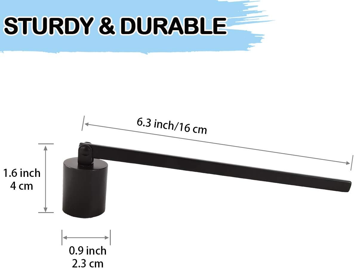 GREGICH Premium Cast Iron Candle Snuffer Black - Safe Easy to Use
