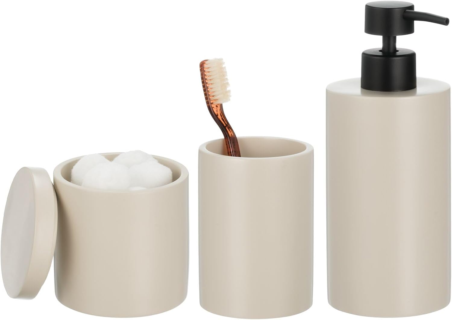 3-Piece Bathroom Vanity Accessory Set for Modern Aesthetics and Functionality
