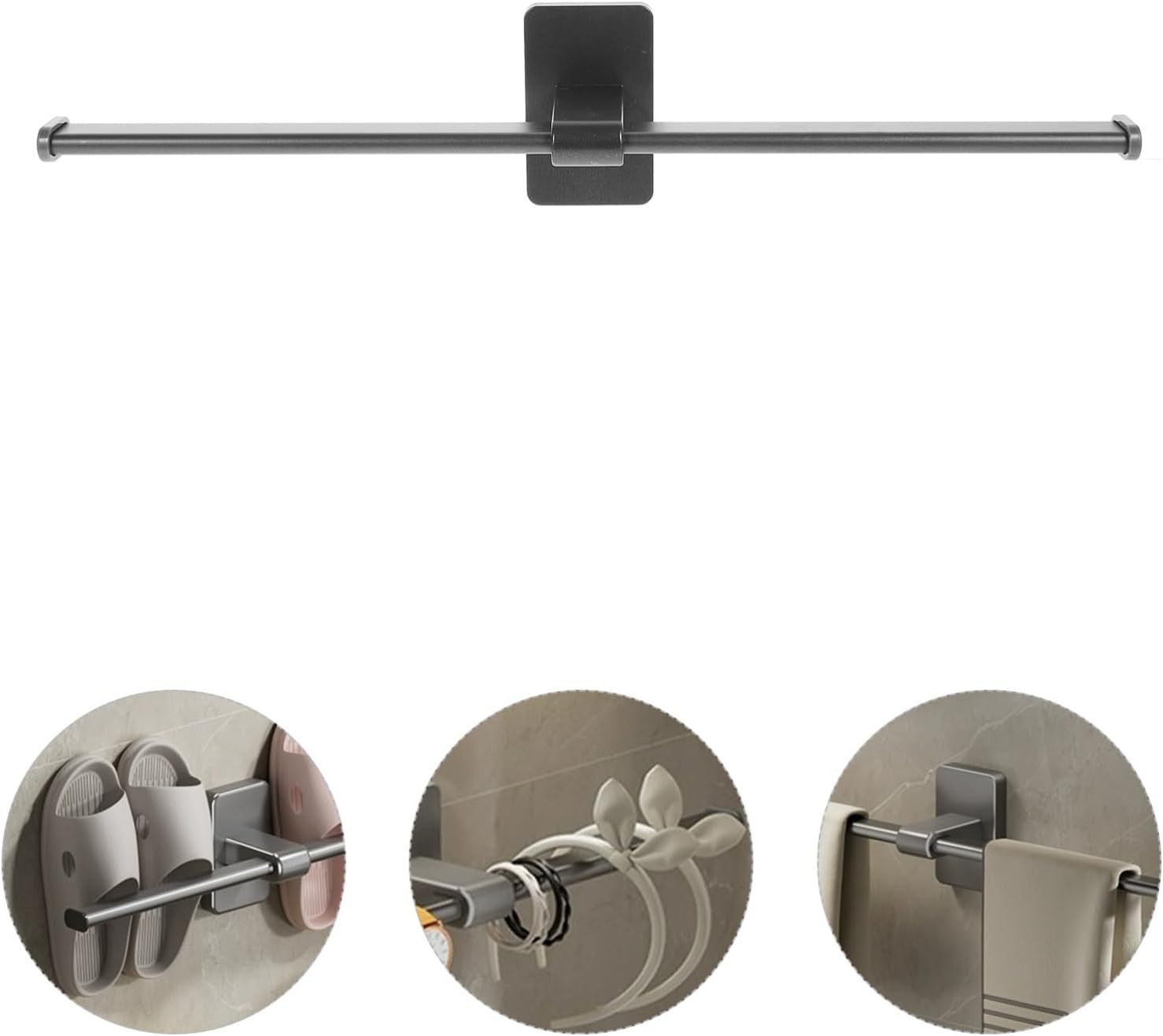 Wall Mounted Towel Rack Modern Space-Saving Sleek Finish Easy Installation