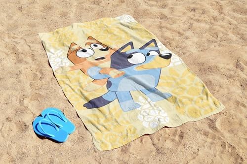 Jay Franco Bluey Bingo Kids Bath Towel - 28 x 58 inches