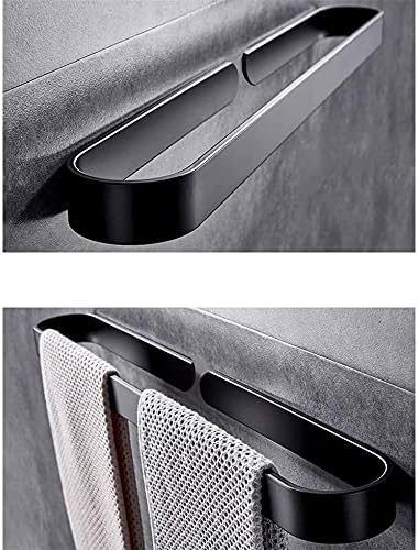Black Towel Rail Space-Saving