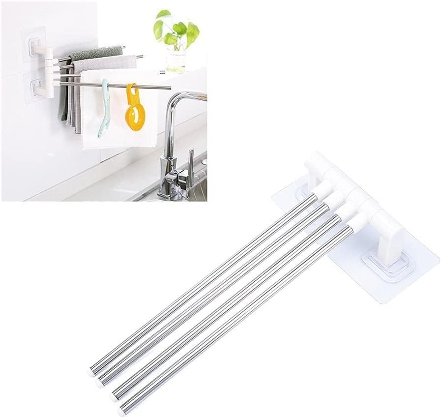 Towel Rail Rack Swivel Towel Holder for Bathroom Kitchen