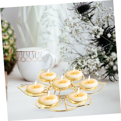 HOLIDYOYO Elegant 7-Branch Buddhist Oil Lamp Holder