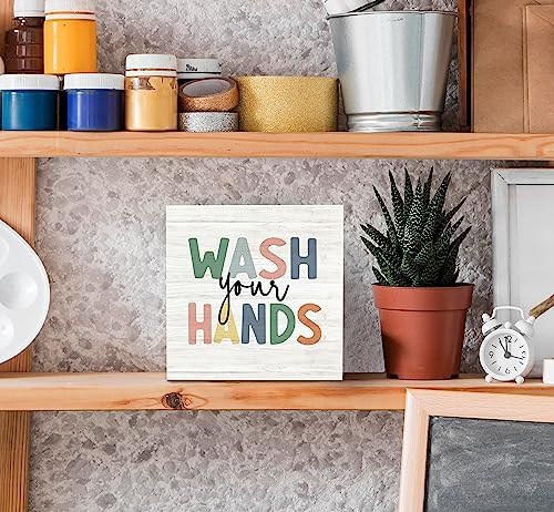 Wash Your Hands Sign for Kids