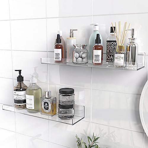 Space-Saving 6-Pack Acrylic Shelves for Your Home