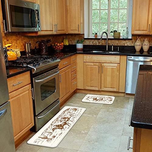 Premium Stylized Western Kitchen Rugs Set for Cowboys