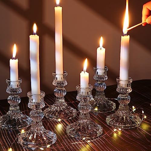 12-Piece Taper Candlestick Holders - Wedding Decor Perfect