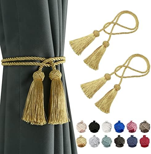 BEL AVENIR 2-Piece Curtain Holds Backs
