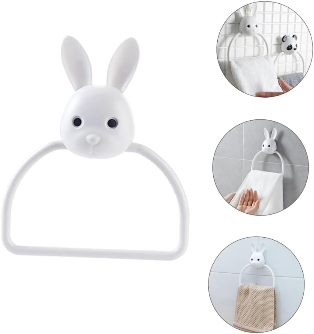 PRETYZOOM Cartoon Design Wall Mounted Towel Holder