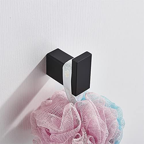 Sturdy black towel rail for bathroom