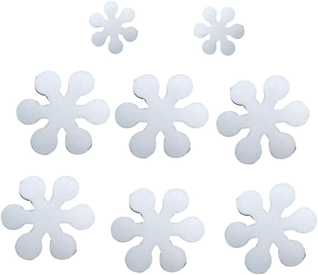 Slipproof Bath Mat with 8pcs Snowflake Non-Skid Stickers