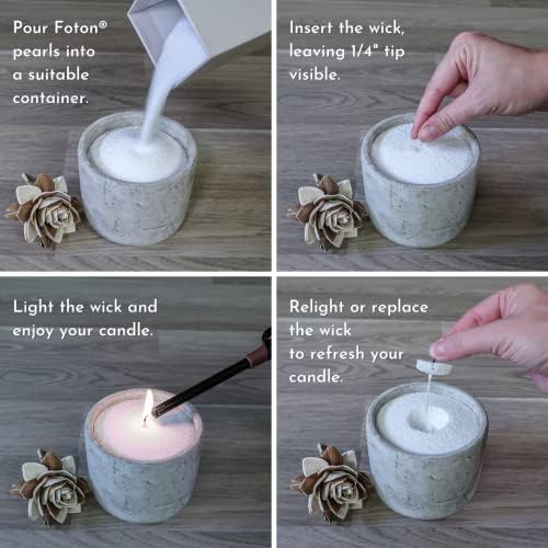 Foton Pearled Candle 18 Oz - Misty Monte Sandalwood Jasmine Jar Candle