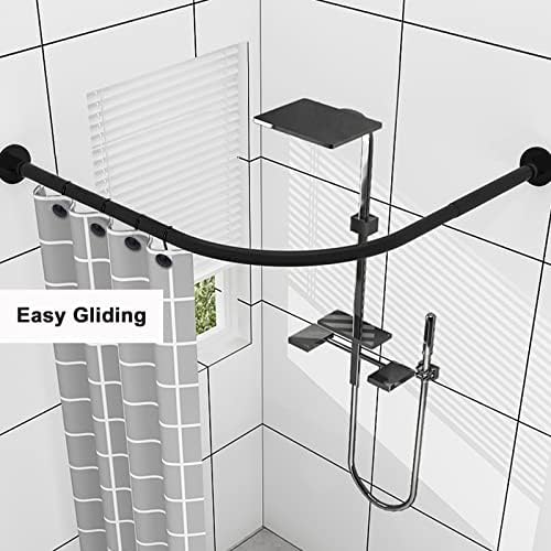 DIBALIYI Rust Proof Metal Shower Curtain Hooks Set of 12