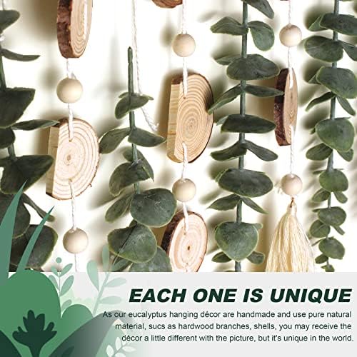 Giauma Artificial Eucalyptus Wall Decor Boho Rustic Design