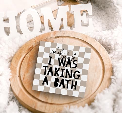 Kids Bathroom Quote Wood Box Sign Rustic Bathroom Decor
