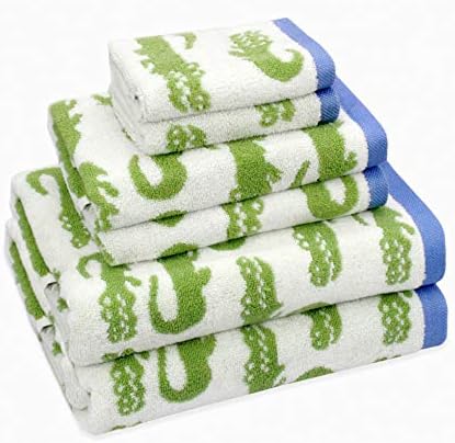 Original Kids 6 Piece Towel Set Crocodile