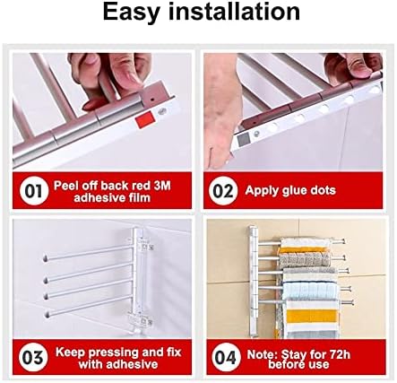 Durable Functional Space Aluminum Towel Rail for Bathroom Kitchen