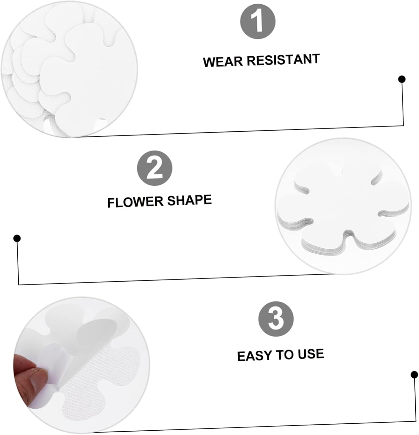 20 piece non-slip shower stickers