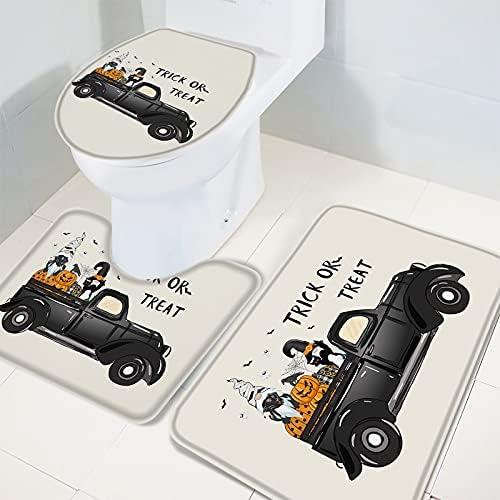 YESOF66 3 Piece Bathroom Rug Set with Non-Slip Mats