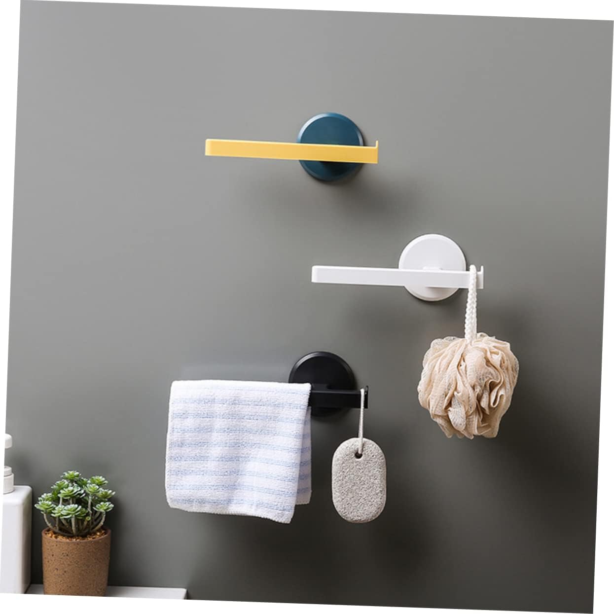 Space-Saving Bath Towel Rack