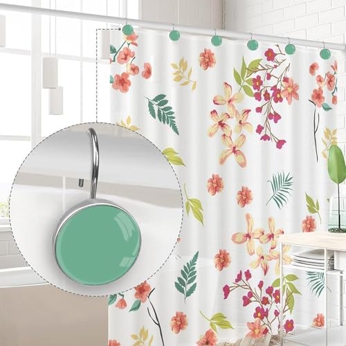 Sturdy and Stylish 12-Piece shower curtain hook set for home