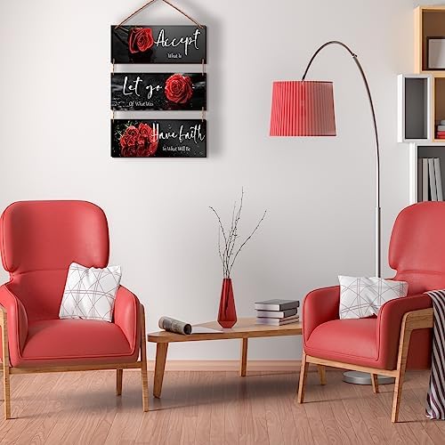 Curious Red Decor with Quotes for Home Decor