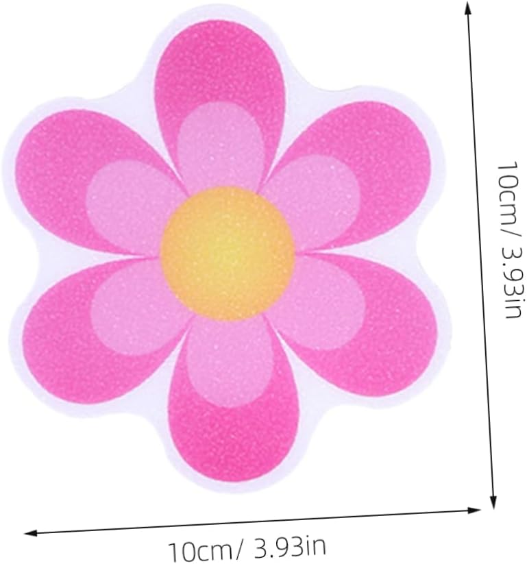 Alipis Floral Non-Slip Self-Adhesive Stickers for Bathrooms