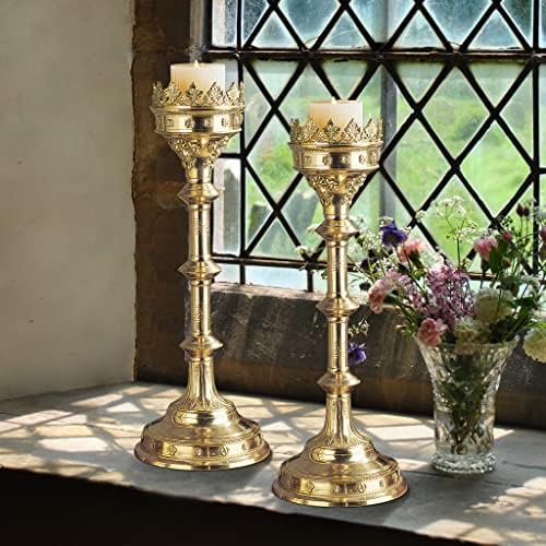 Design Toscano Parent Chartres Cathedral Gothic Estate Candlestick