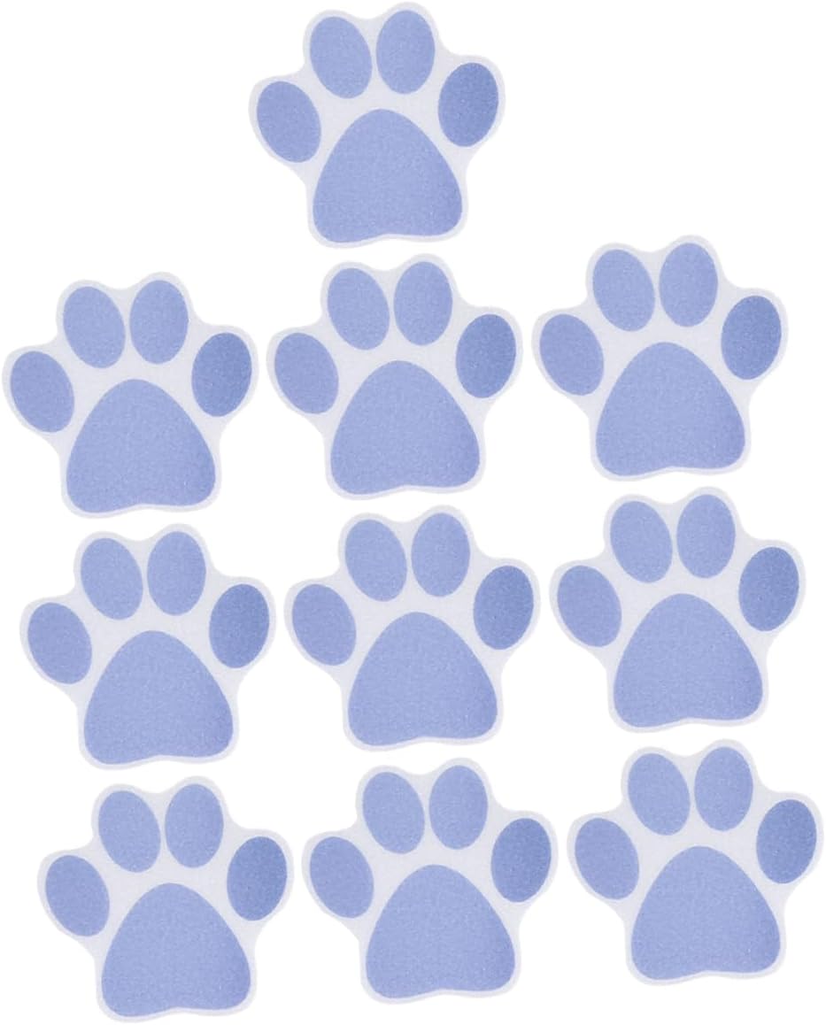 Shower Paws Non-Slip Bath Stickers 10pcs Waterproof Decals