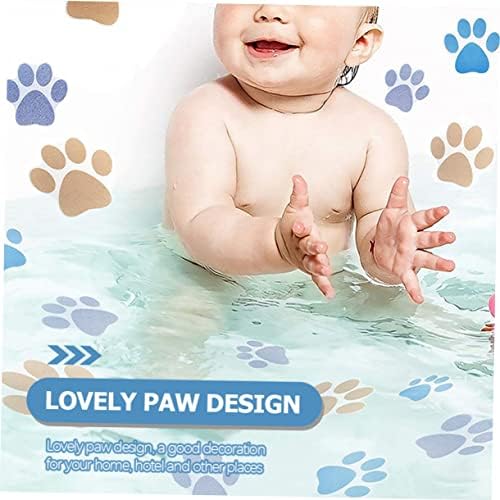 Shower Paws Non-Slip Bath Stickers 10pcs Waterproof Decals