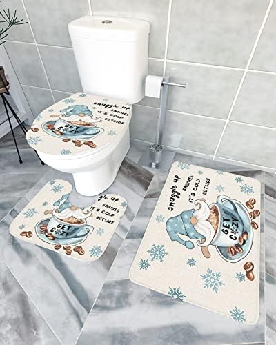 Ergonomic 3-Piece Bath Rug Set for Home Hotel Use