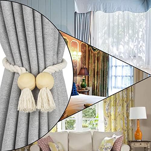 Magnetic Curtain Tiebacks - Durable and Soft for Curtuems Drapery