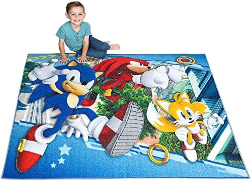 Sonic The Hedgehog Kids Area Rug 69x52
