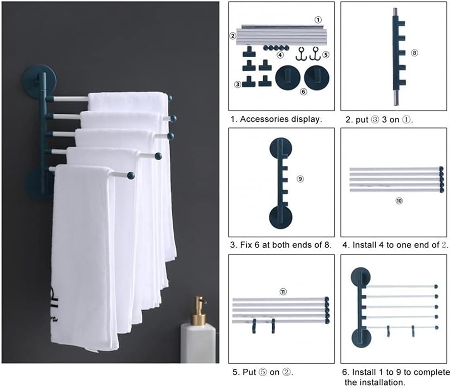 Bow-O-San Wall-Mounted Towel Rail