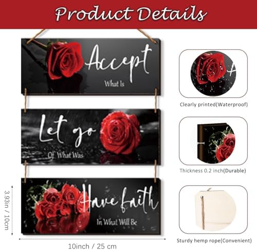 Curious Red Decor with Quotes for Home Decor