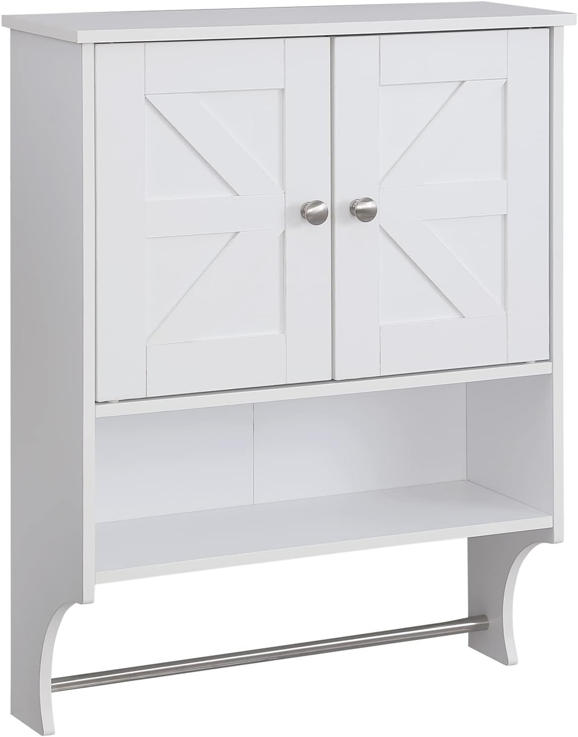 Space-Saving Wall-Mounted Medicine Cabinet - White