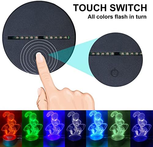 Kids 3D Night Light with 7 Color Change