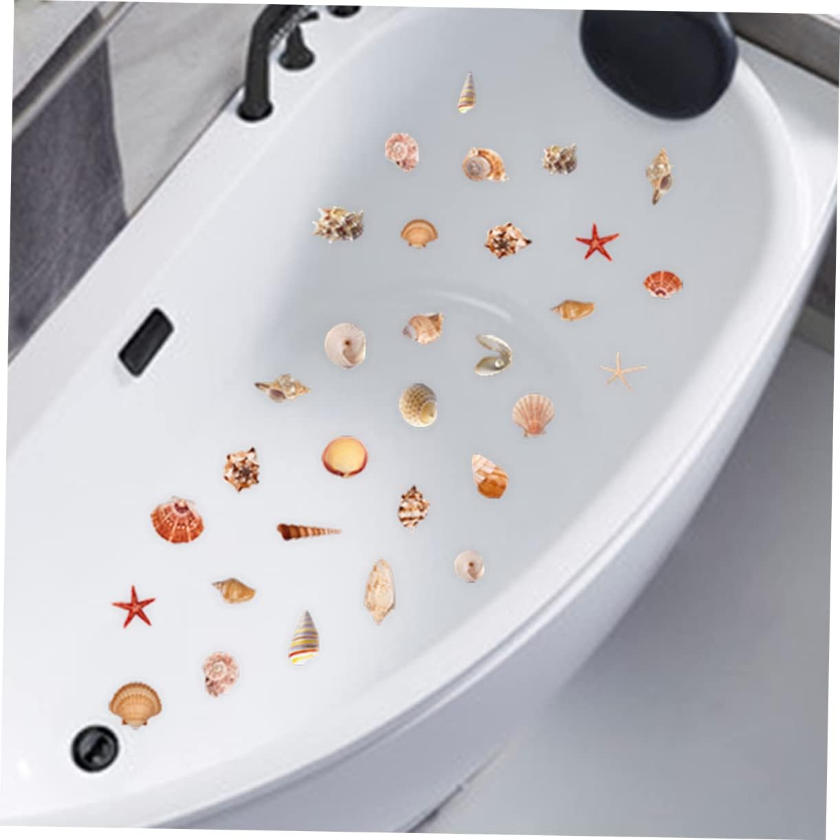 Marine Shell Bathtub Stickers Safe Style for Home Bathroom