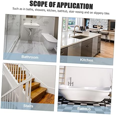 24Pcs Square Non Slip Bathtub Stickers for Safety Adhesive