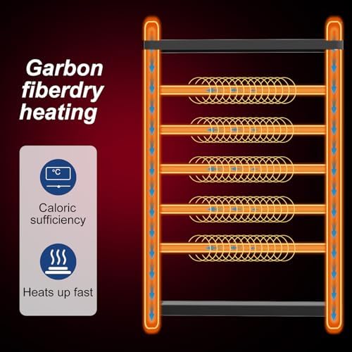 Premium Heated Towel Rack with LED Touch Control