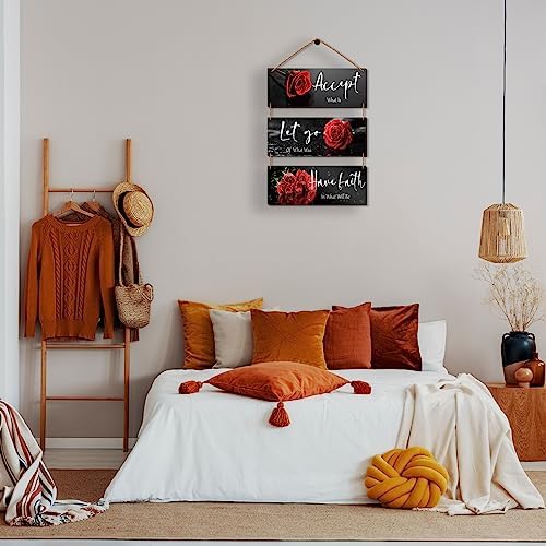 Curious Red Decor with Quotes for Home Decor