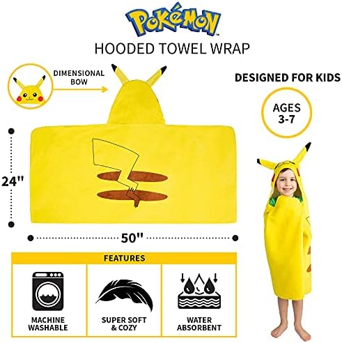 Pokmon Pikachu Bath Towel Kids 24x50