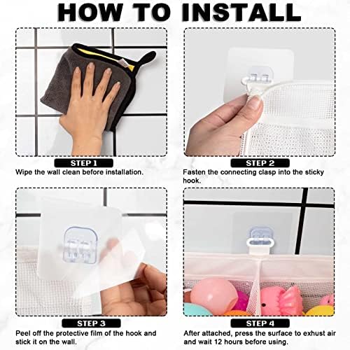 Austion Two Compartment Mesh Bath Toy Organizer