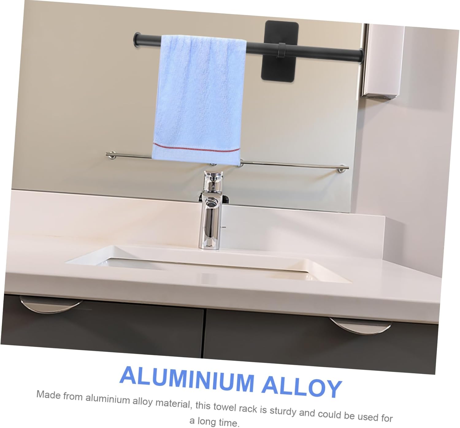 Wall-Mounted Towel Rack for Bathroom Kitchen Quick-Drying Towels Hand Protection