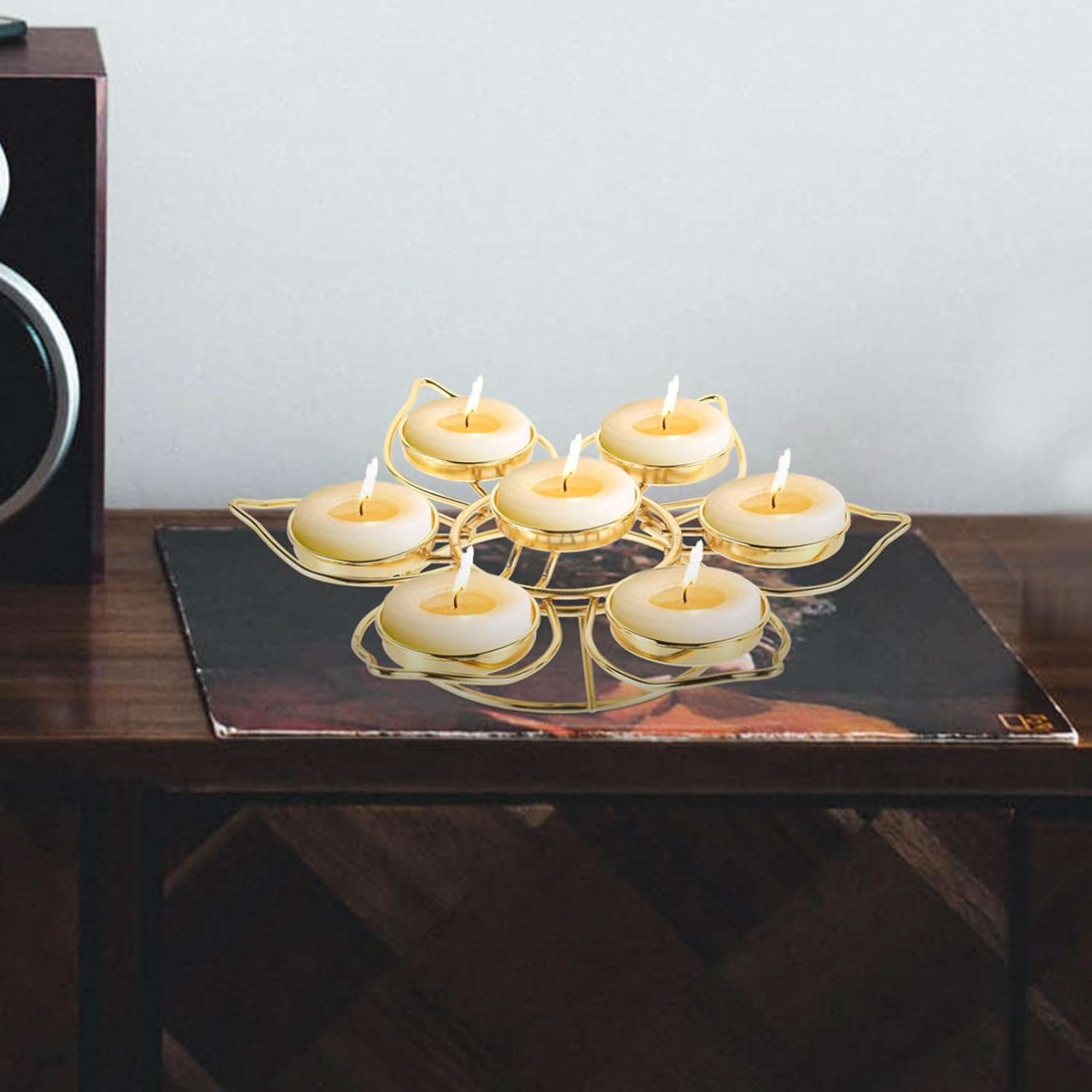 Luxshiny Elegant Lotus Candle Holder for Home Decor