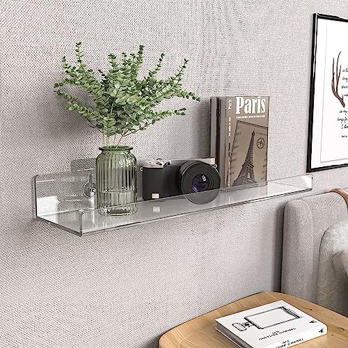 Space-Saving 6-Pack Acrylic Shelves for Your Home
