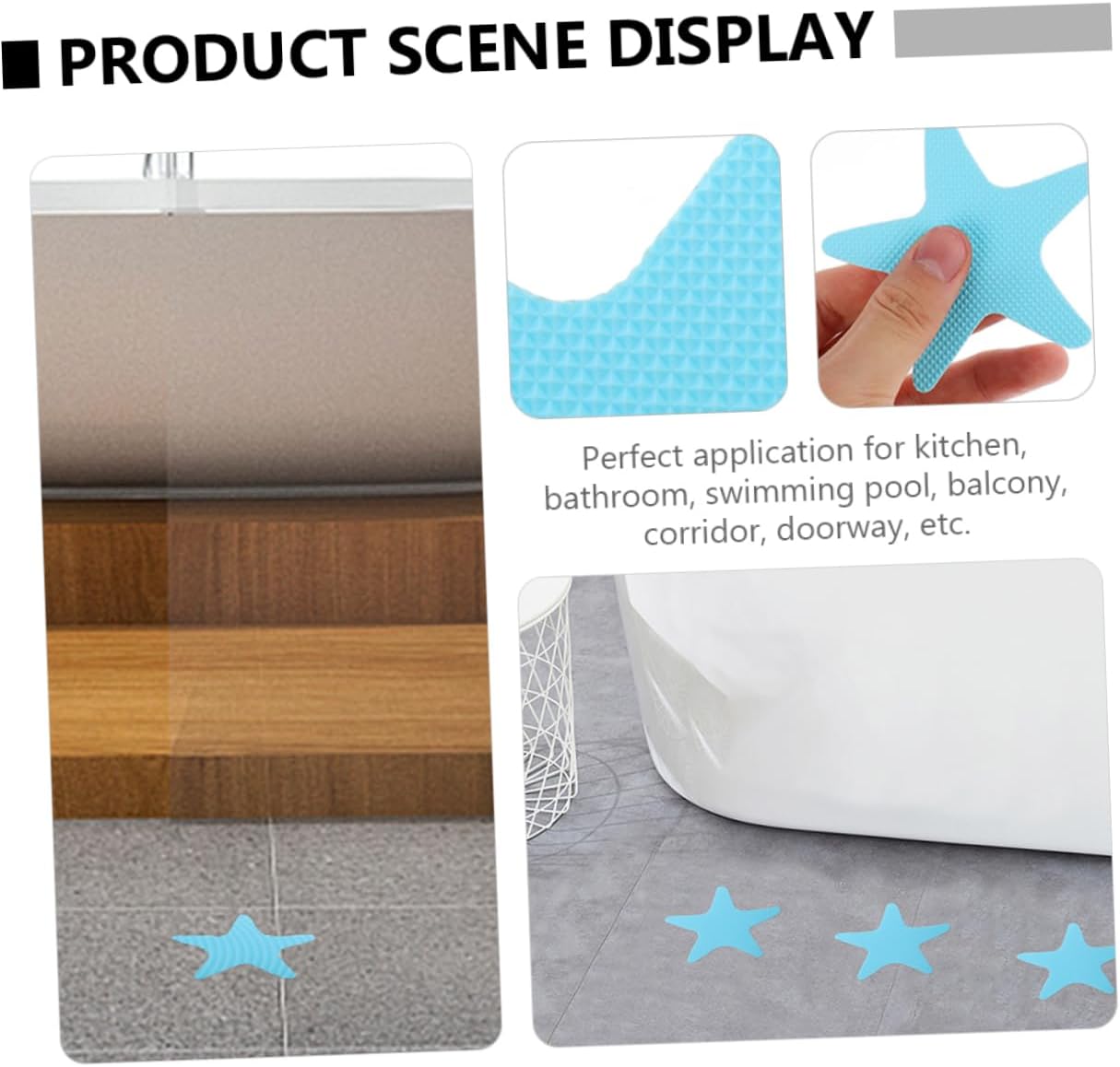 Safe bathtub stickers star shape