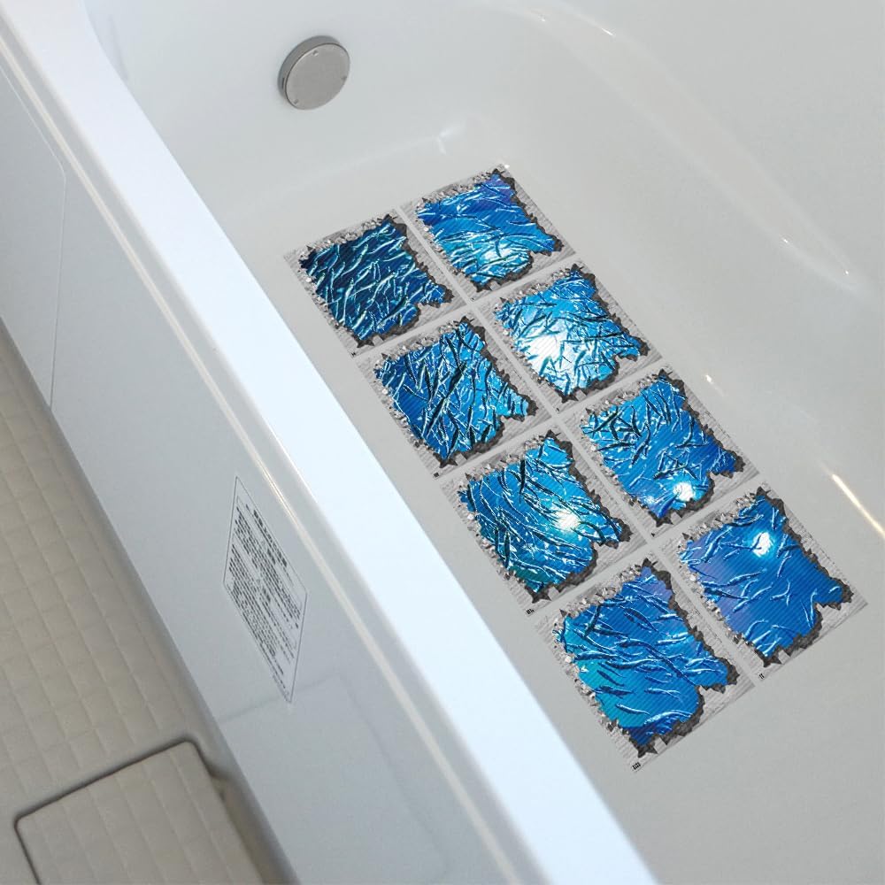 Non-Slip Bathtub Stickers for Adults 51x51 inch x 8 pcs